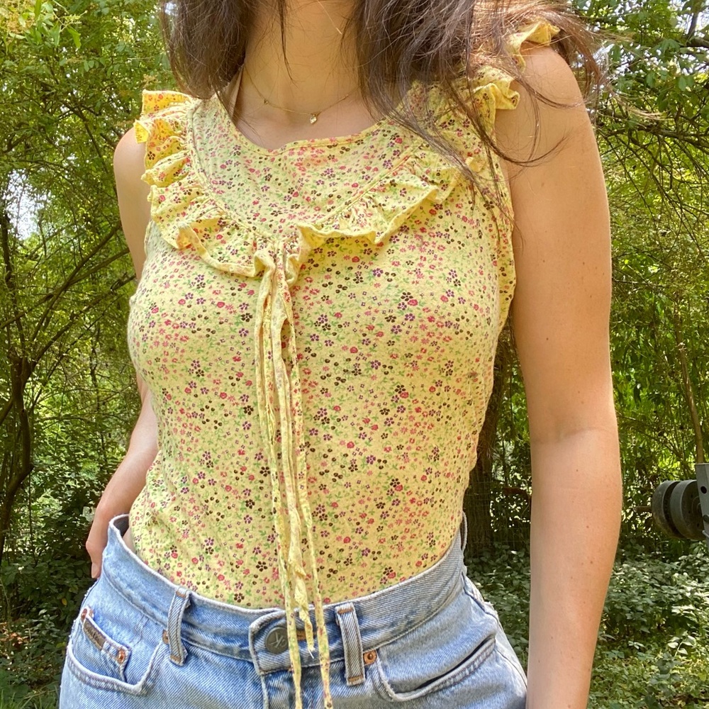 Y2k floral babydoll LEI Top